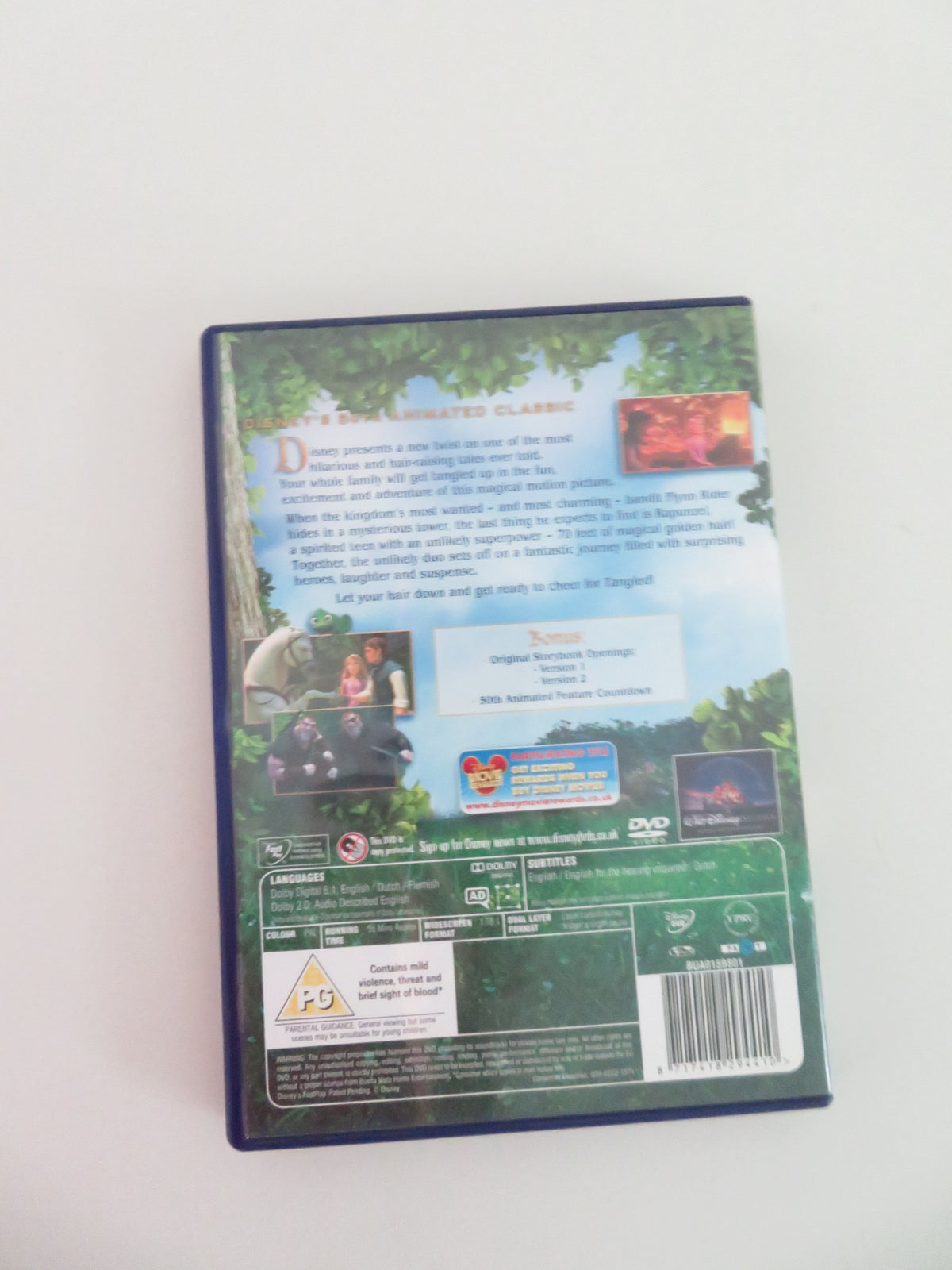 Tangled (DVD) Disney Mandy Moore Zachary Levi 2010 Region 2