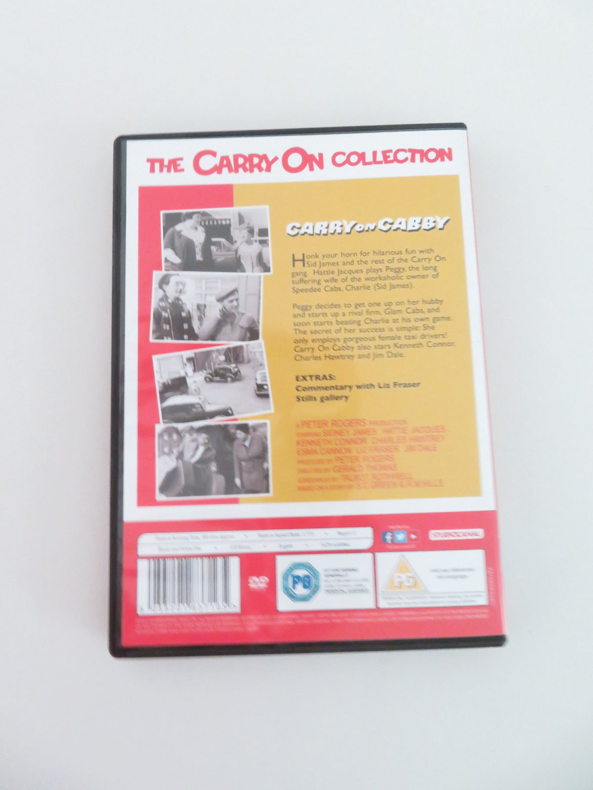 Carry on Cabby (DVD) Sidney James Hattie Jacques 1963 Region 2