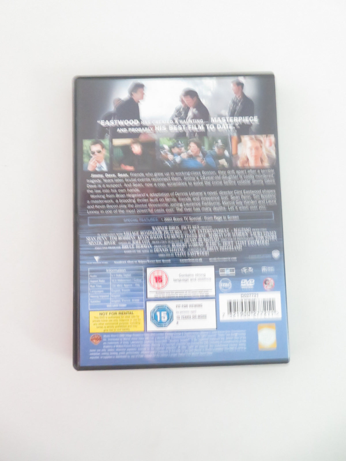 Mystic River - B (DVD) Sean Penn Tim Robbins 2003 Region 2