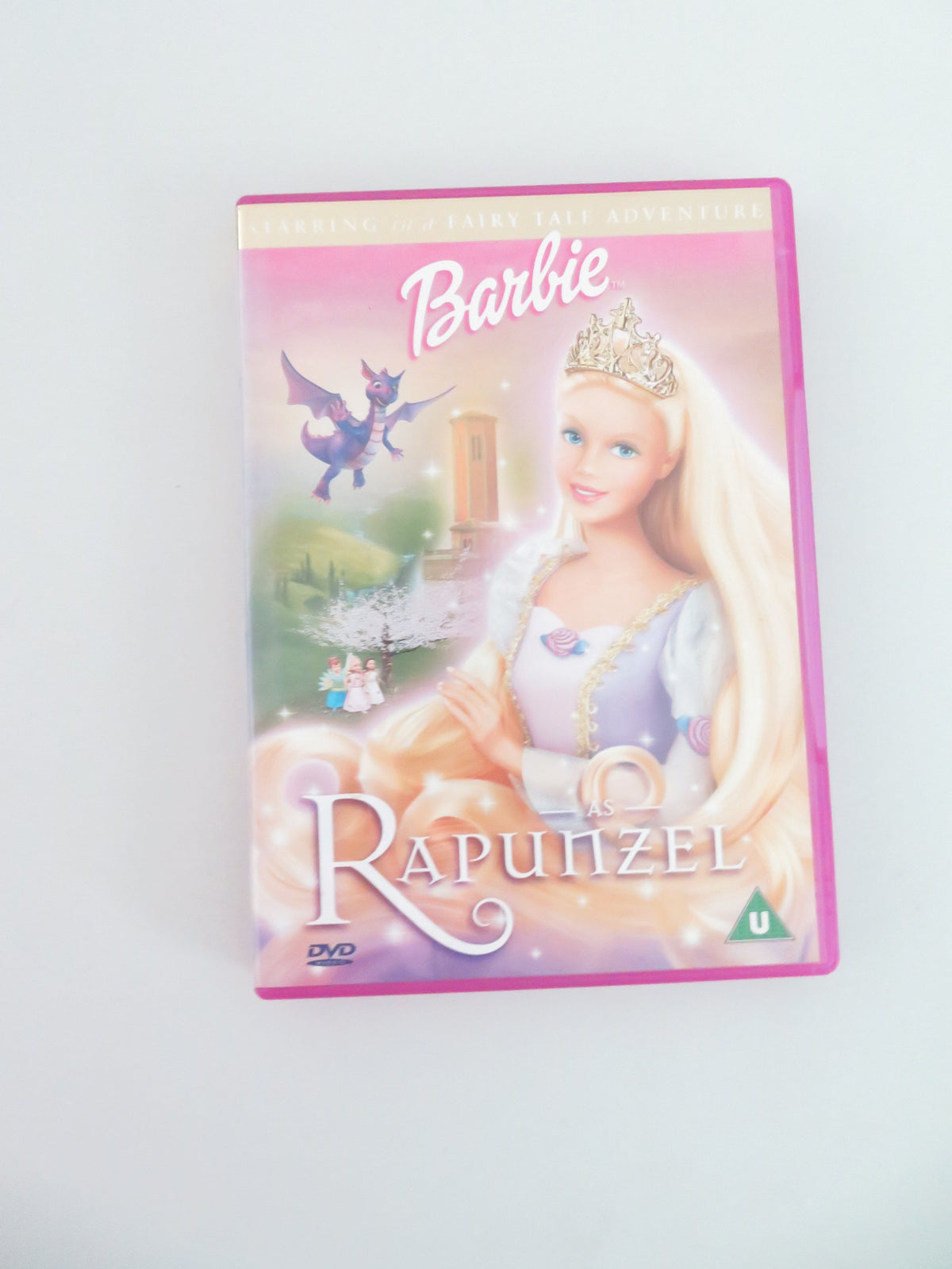 Barbie Rapunzel (DVD) Kelly Sheridan Anjelica Huston 2002 Region 2