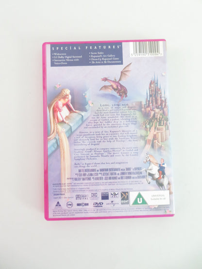 Barbie Rapunzel (DVD) Kelly Sheridan Anjelica Huston 2002 Region 2