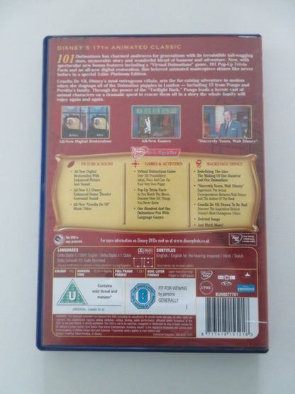 101 Dalmations - 2 disc platinum edition (DVD) Disney Rod Taylor 1961 Region 2 Movie posters