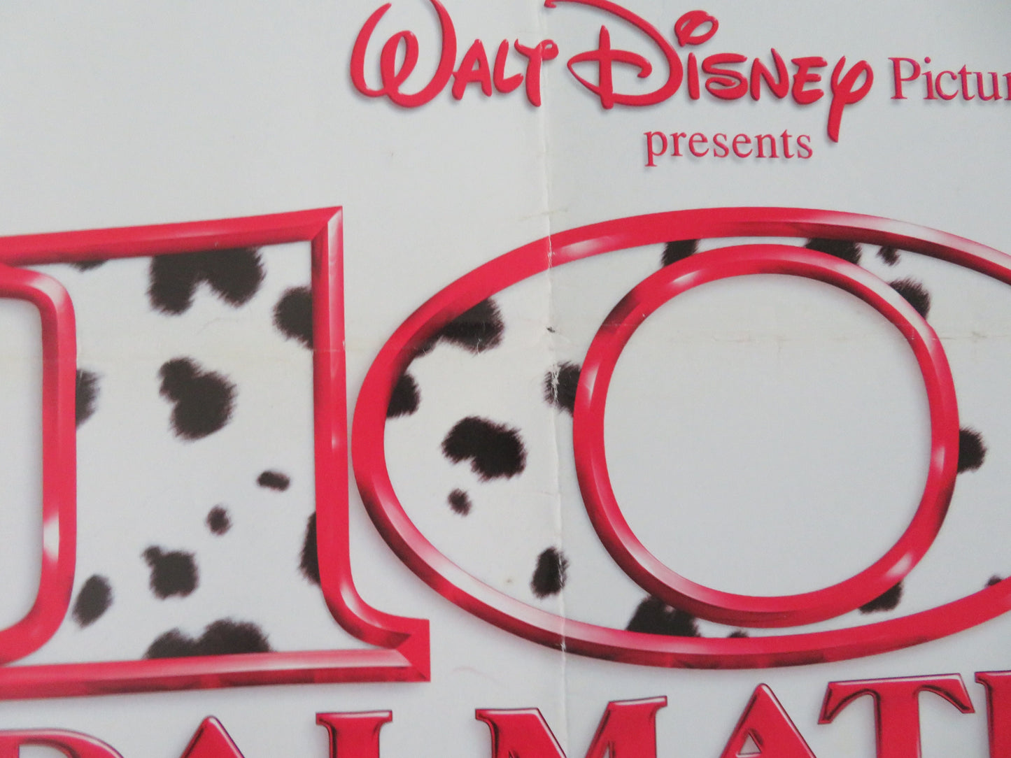 101 Dalmations UK Quad Rolled Poster Disney Glenn Close Jeff Daniels 1996 Movie posters