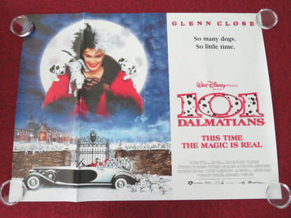 101 Dalmations UK Quad Rolled Poster Disney Glenn Close Jeff Daniels 1996 Movie posters