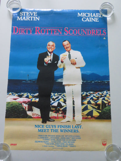 Dirty Rotten Scoundrels VHS Video Poster Rolled Steve Martin Michael Caine 1988