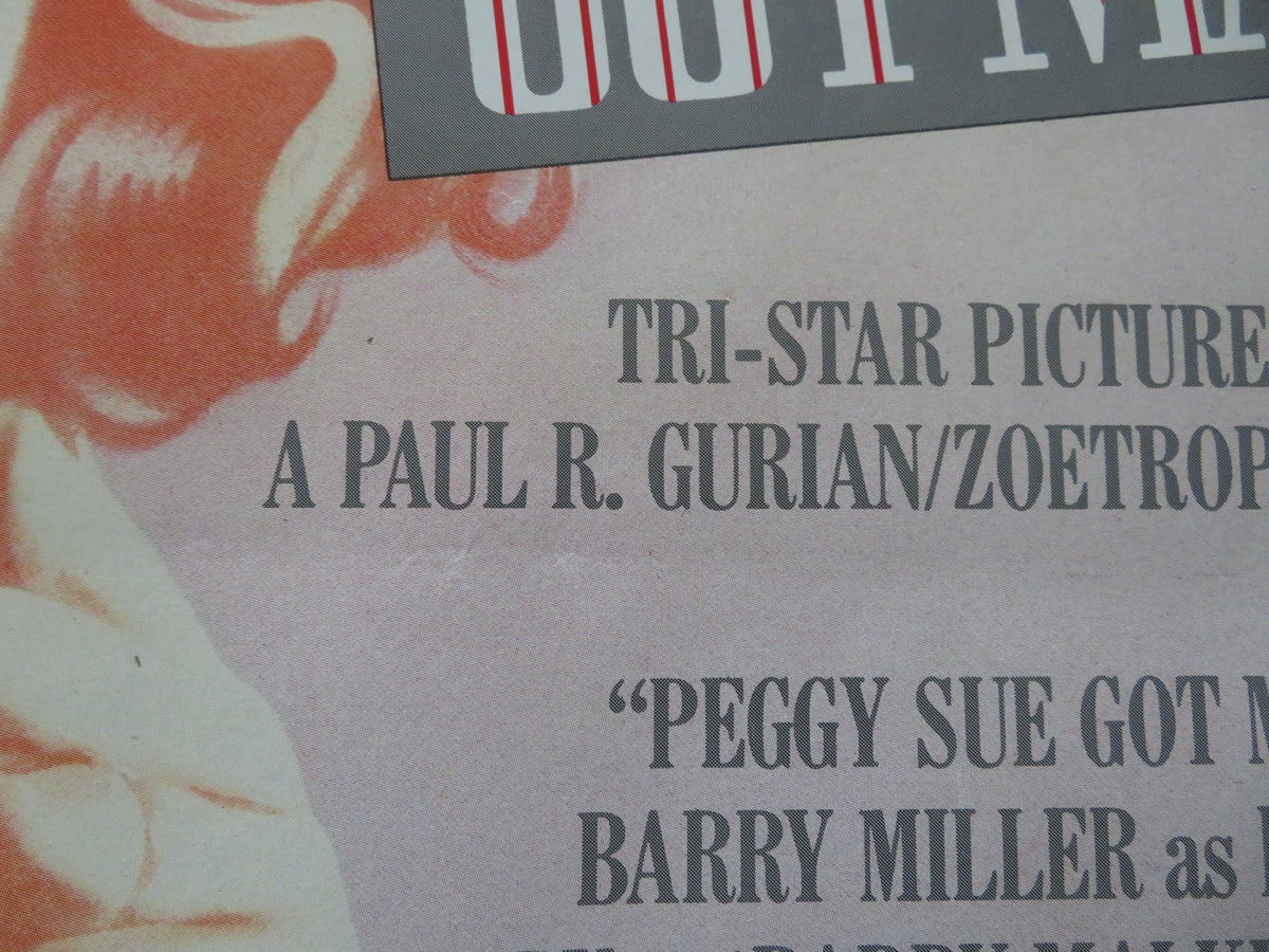 Peggy Sue Got Married VHS Video Poster Rolled Kathleen Turner Nicolas Cage 1986
