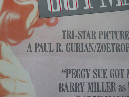 Peggy Sue Got Married VHS Video Poster Rolled Kathleen Turner Nicolas Cage 1986