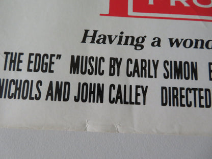 Postcards from the Edge VHS Video Poster Rolled Meryl Street Gene Hackman 1990
