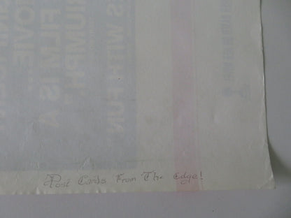 Postcards from the Edge VHS Video Poster Rolled Meryl Street Gene Hackman 1990
