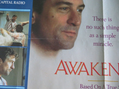 Awakenings VHS Video Poster Rolled Robert De Niro Robin Williams 1990