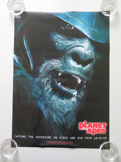 Planet of the Apes VHS Video Poster Rolled Mark Wahlberg H. Bonham Carter 2001