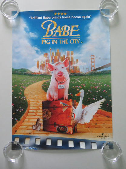 Babe: Pig in the City VHS Video Poster Rolled Magda Szubanski 1998