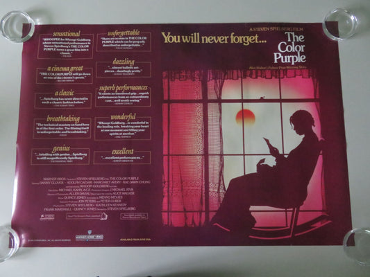 The Color Purple VHS Video Poster Rolled Danny Glover Whoopi Goldberg 1985