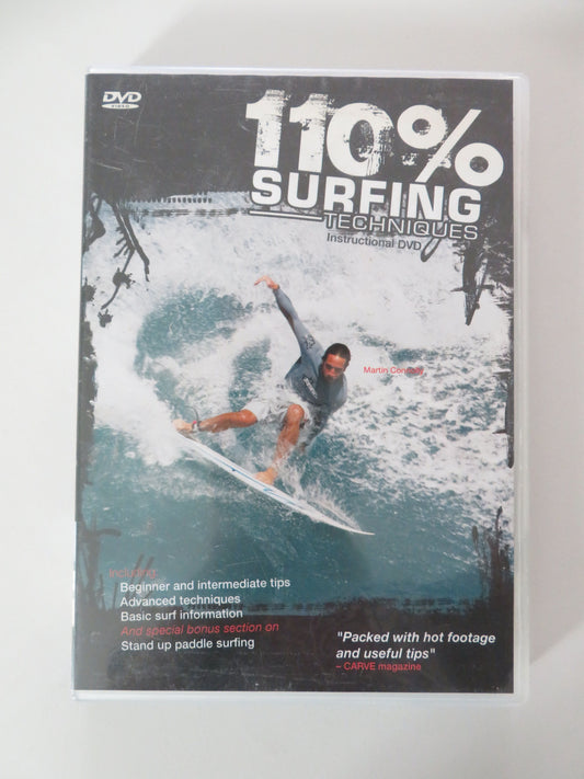 110% Surfing techniques instructional DVD (DVD) 2008 Region 0 Movie posters