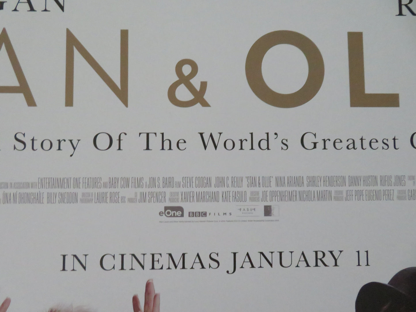 Stan & Ollie UK Quad Rolled Poster Steve Coogan John C. Reilly S. Henderson 2018