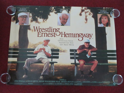 Wrestling Ernest Hemingway UK Quad Rolled Poster Robert Duvall R. Harris 1993