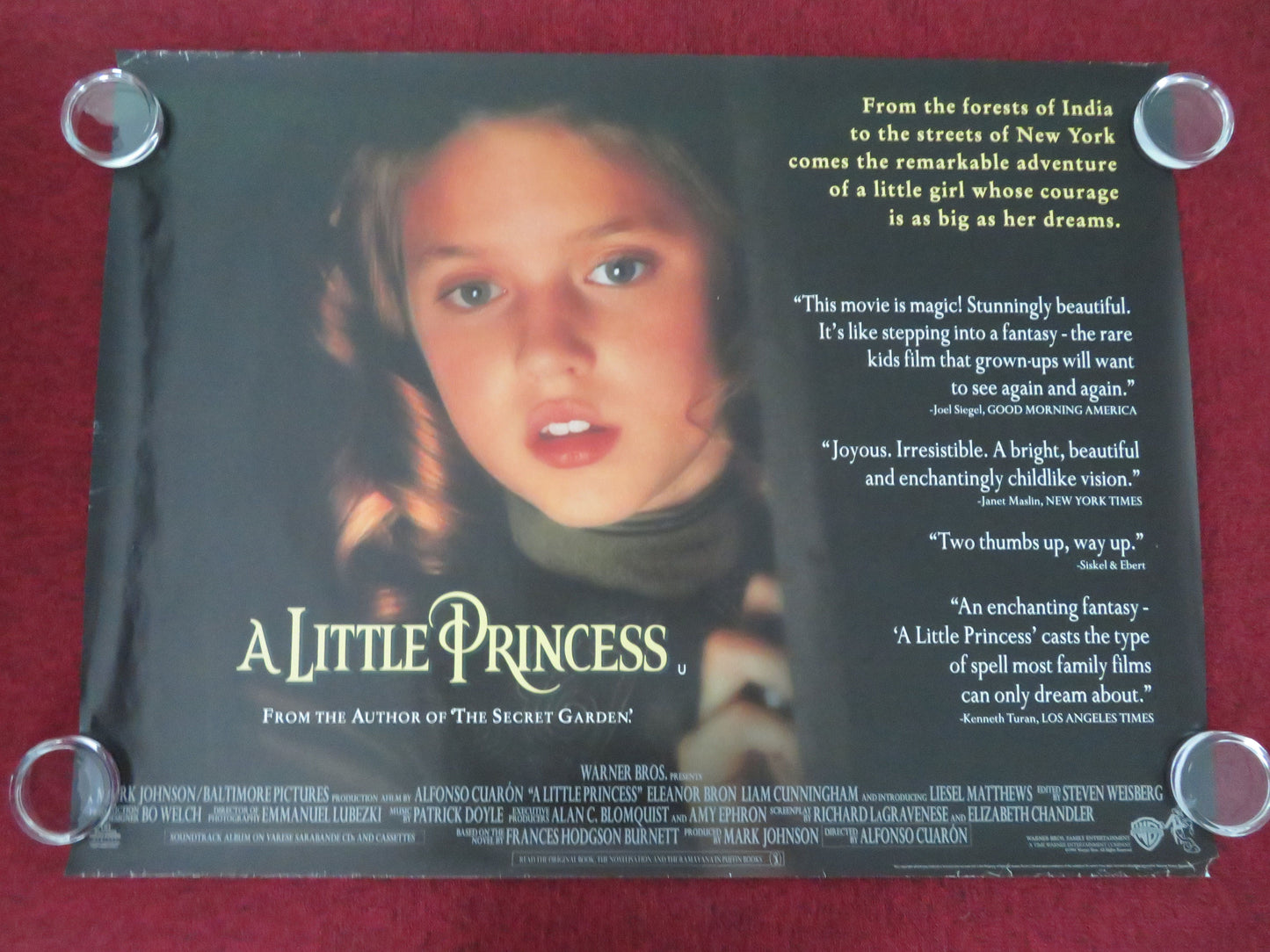 A Little Princess UK Quad Rolled Poster Liesel Matthews Eleanor Bron 1995