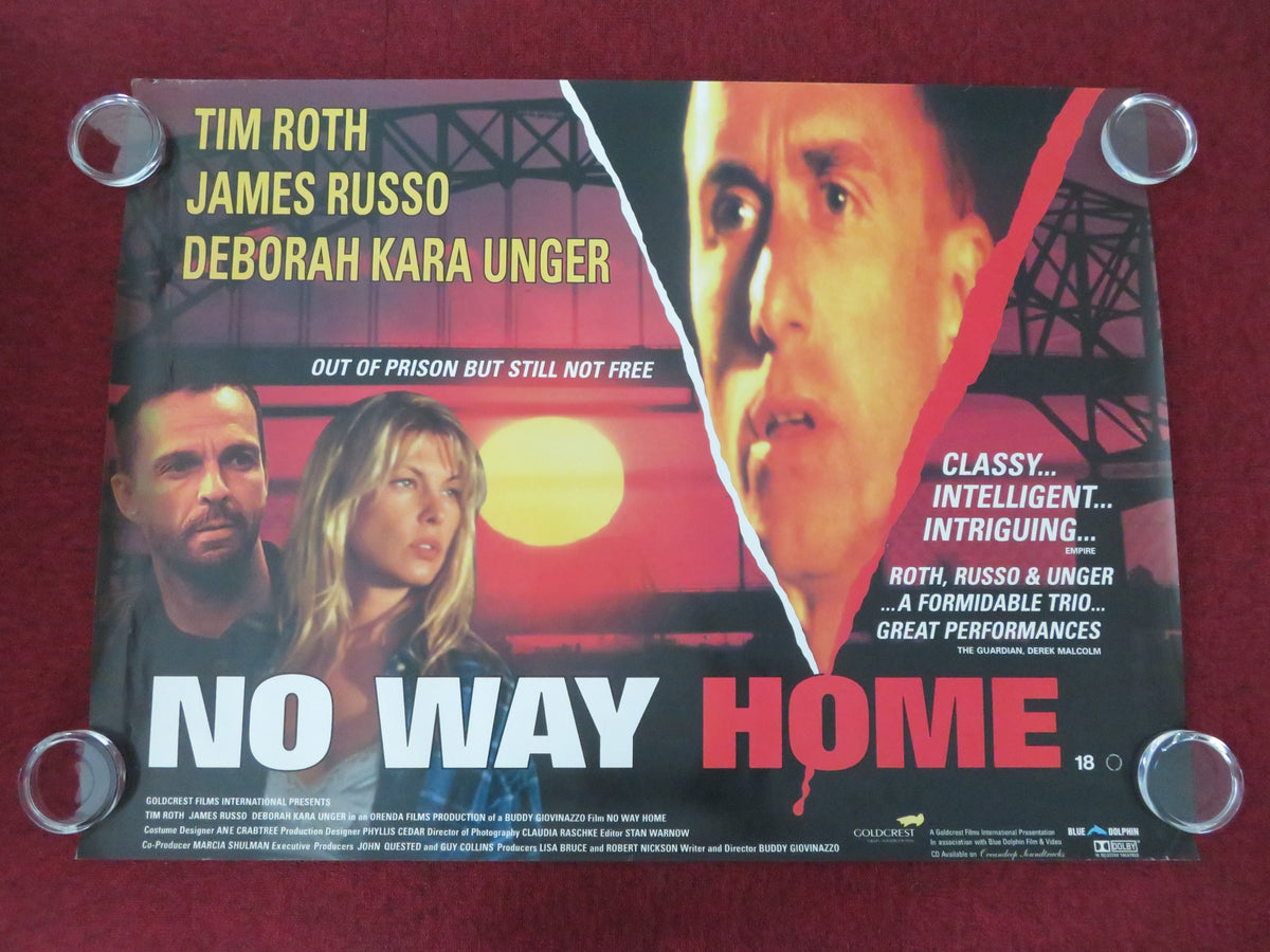 No Way Home UK Quad Rolled Poster Tim Roth Deborah Kara Unger James Russo 1996