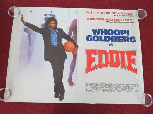Eddie UK Quad Rolled Poster Whoopi Goldberg Frank Langella Dennis Farina 1996