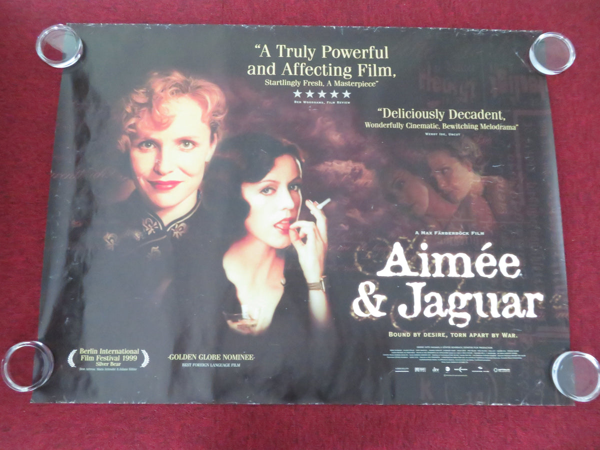 Aimee & Jaguar UK Quad Rolled Poster Maria Schrader Juliane Köhler 1999