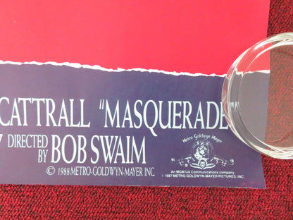 Masquerade UK Quad Rolled Poster Rob Lowe Meg Tilly Kim Cattrall 1988