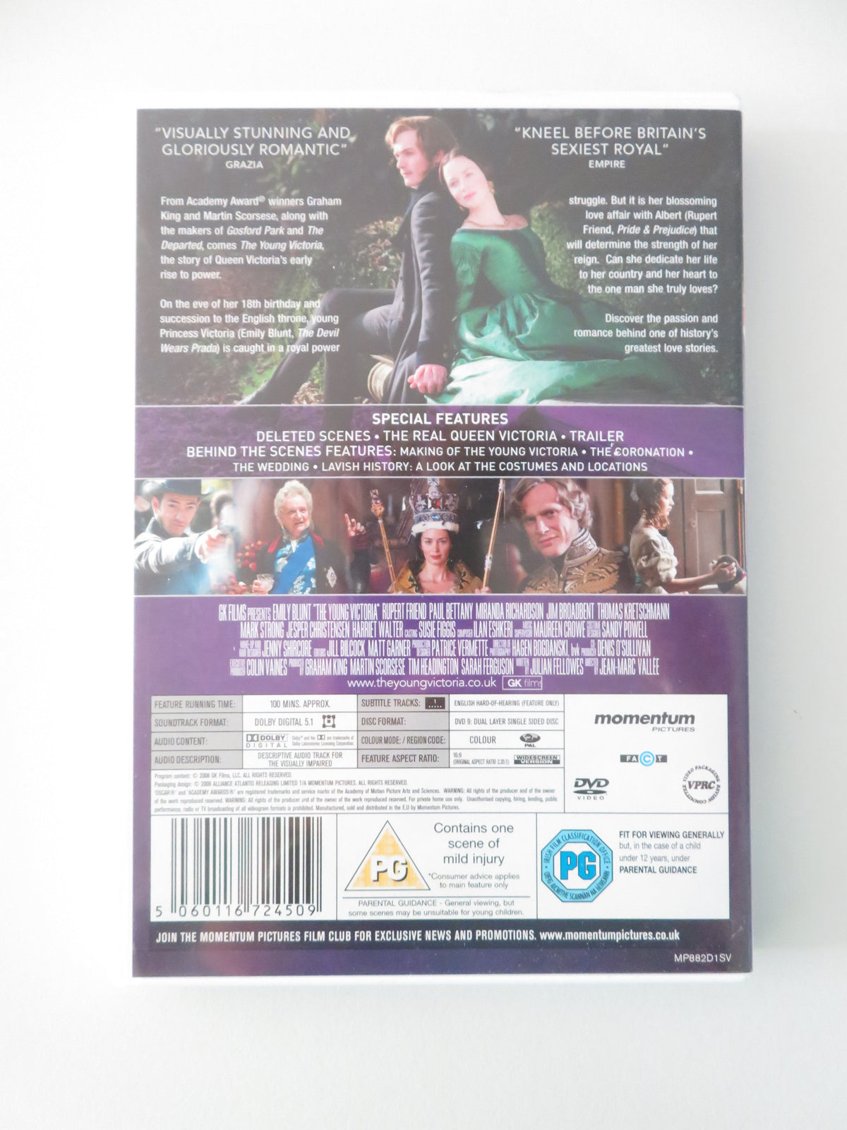 The Young Victoria - B (DVD) Emily Blunt Rupert Friend 2009 Region 2