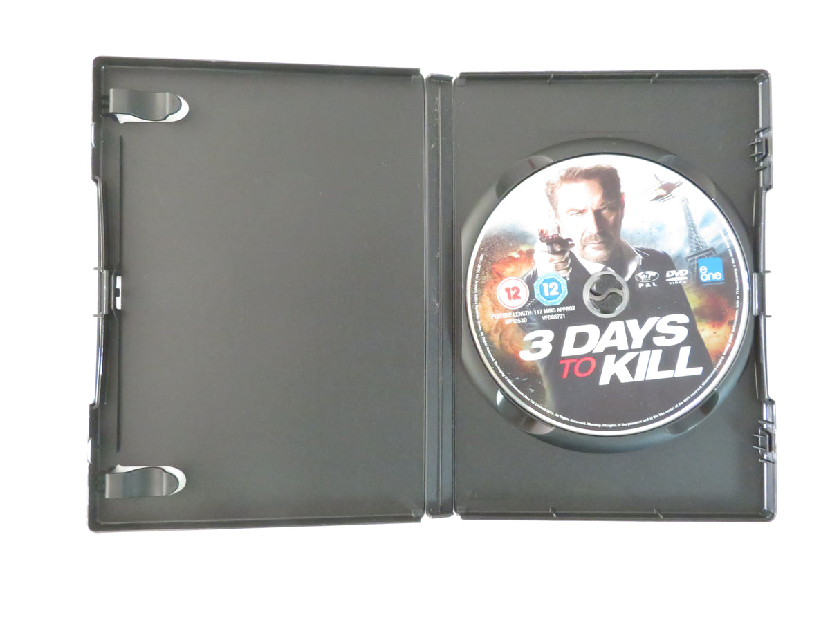 3 Days to Kill (DVD) Kevin Costner Hailee Steinfeld 2014 Region 2