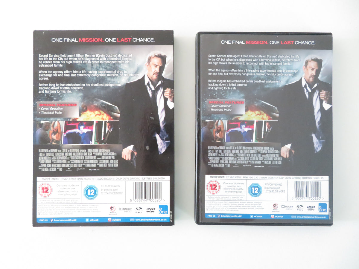 3 Days to Kill (DVD) Kevin Costner Hailee Steinfeld 2014 Region 2