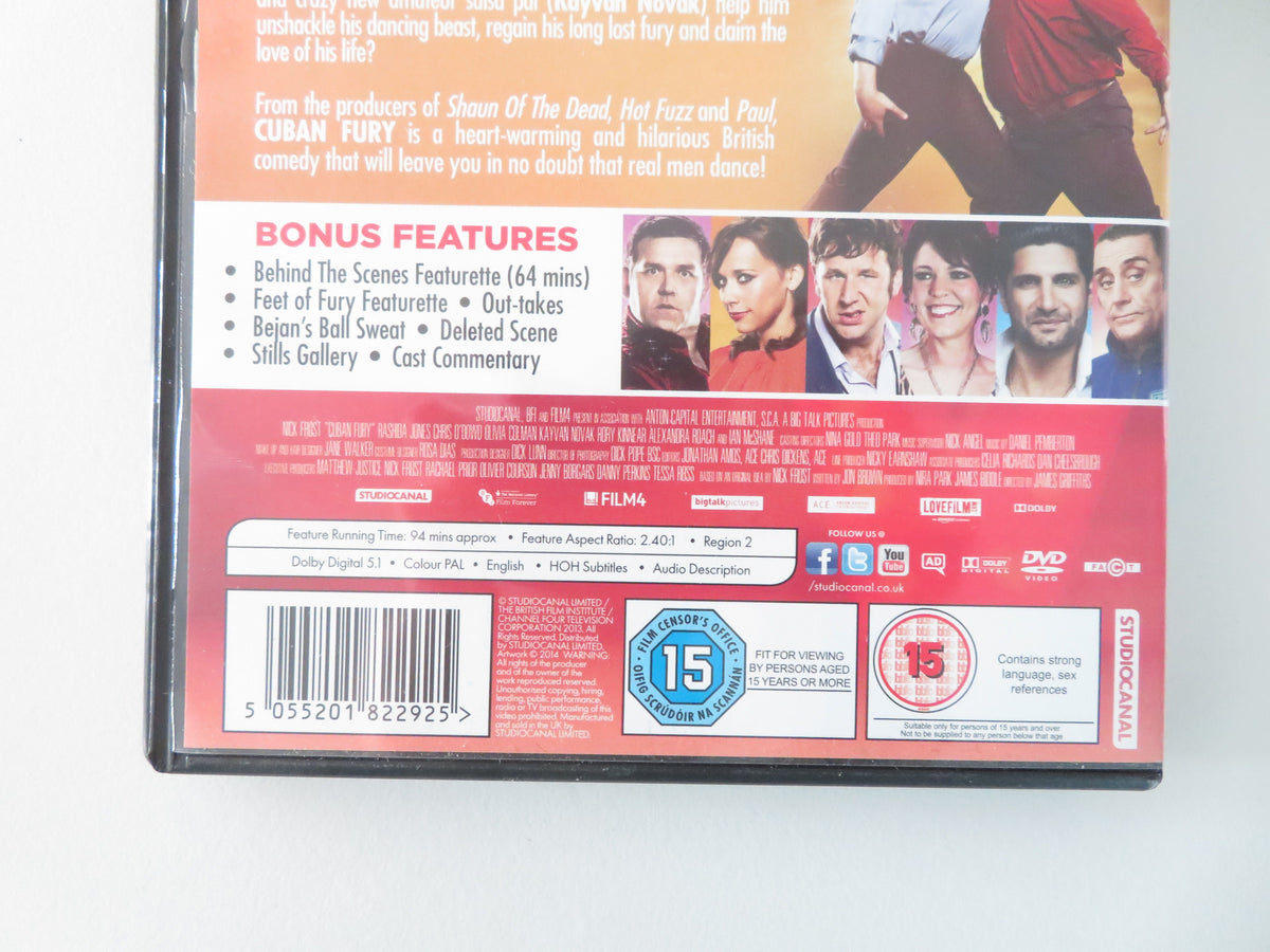 Cuban Fury (DVD) Nick Frost Rashida Jones Chris O'Dowd 2014 Region 2