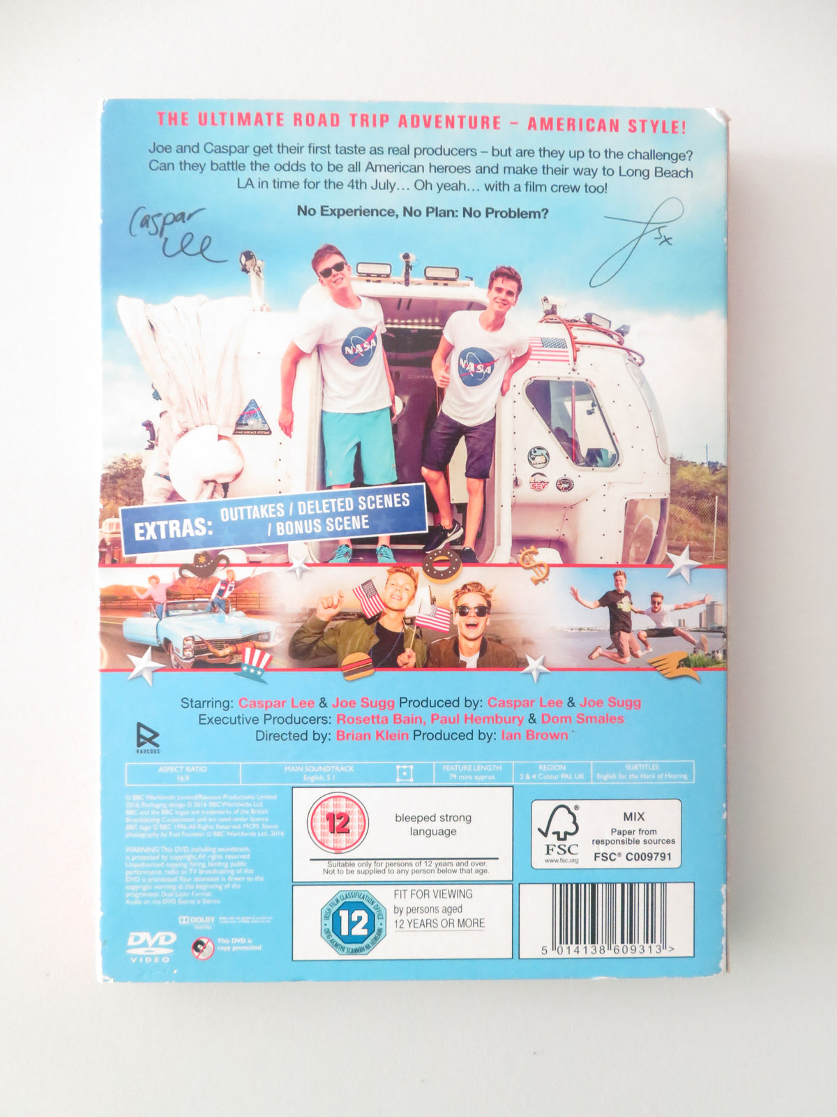Joe and Caspar Hit the Road (DVD) Joe Sugg Caspar Lee 2015 Region 2,4