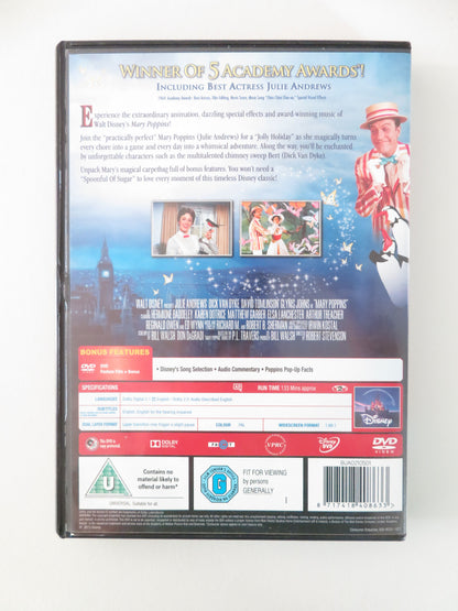 Mary Poppins - D (DVD) Disney Julie Andrews Dick Van Dyke 1964 Region 2