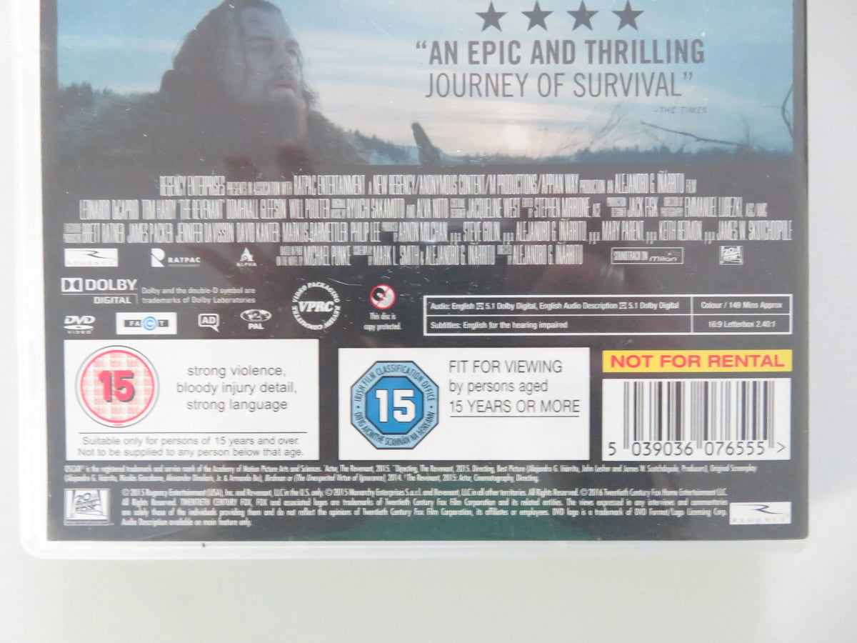The Revenant (DVD) Leonardo DiCaprio Tom Hardy 2016 Region 2