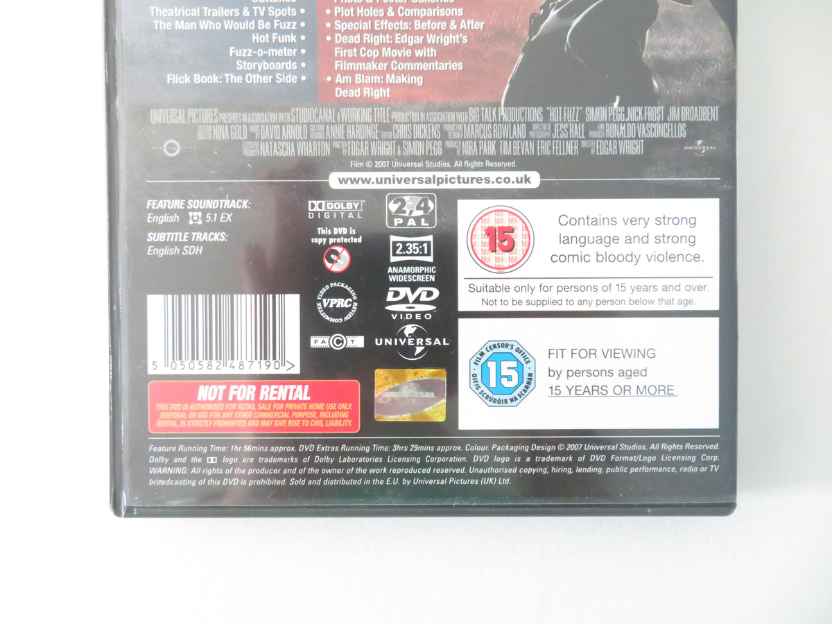 Hot Fuzz - B 2 Disc Special Edition (DVD) Simon Pegg Nick Frost 2007 Region 2,4
