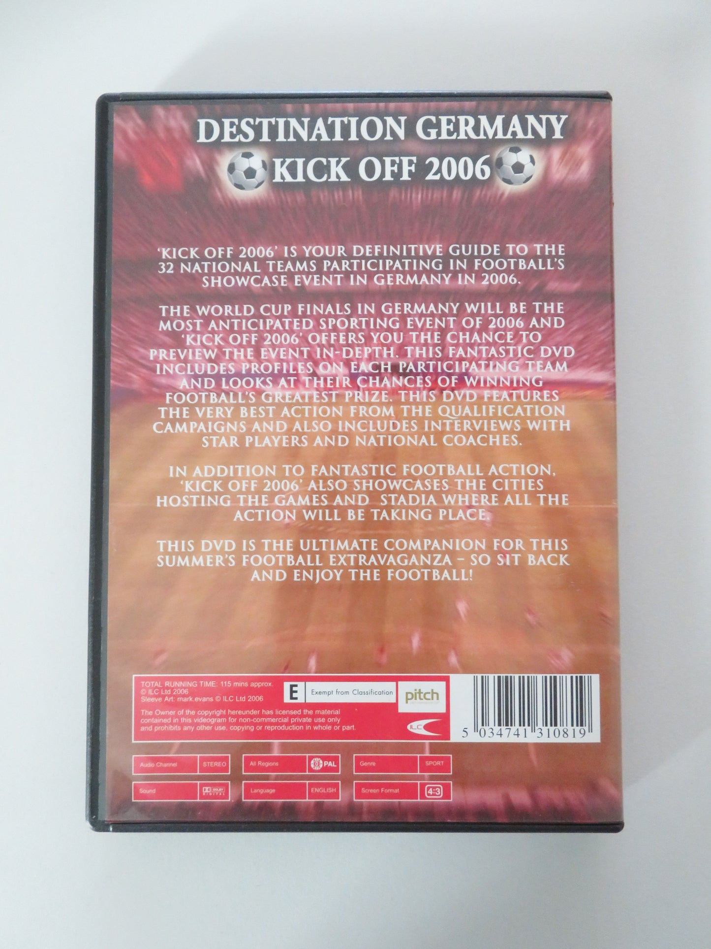 Destination Germany Kick Off 2006 (DVD) Wayne Rooney 2006 Region 0