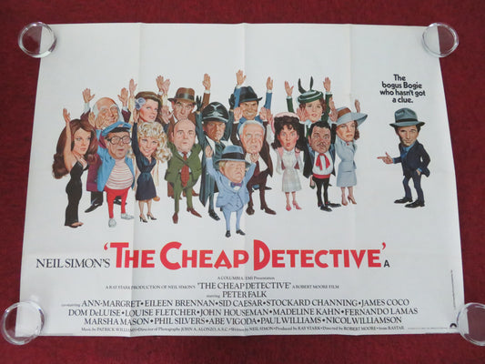 The Cheap Detective UK Quad Rolled Poster Peter Falk  Ann-Margret 1978