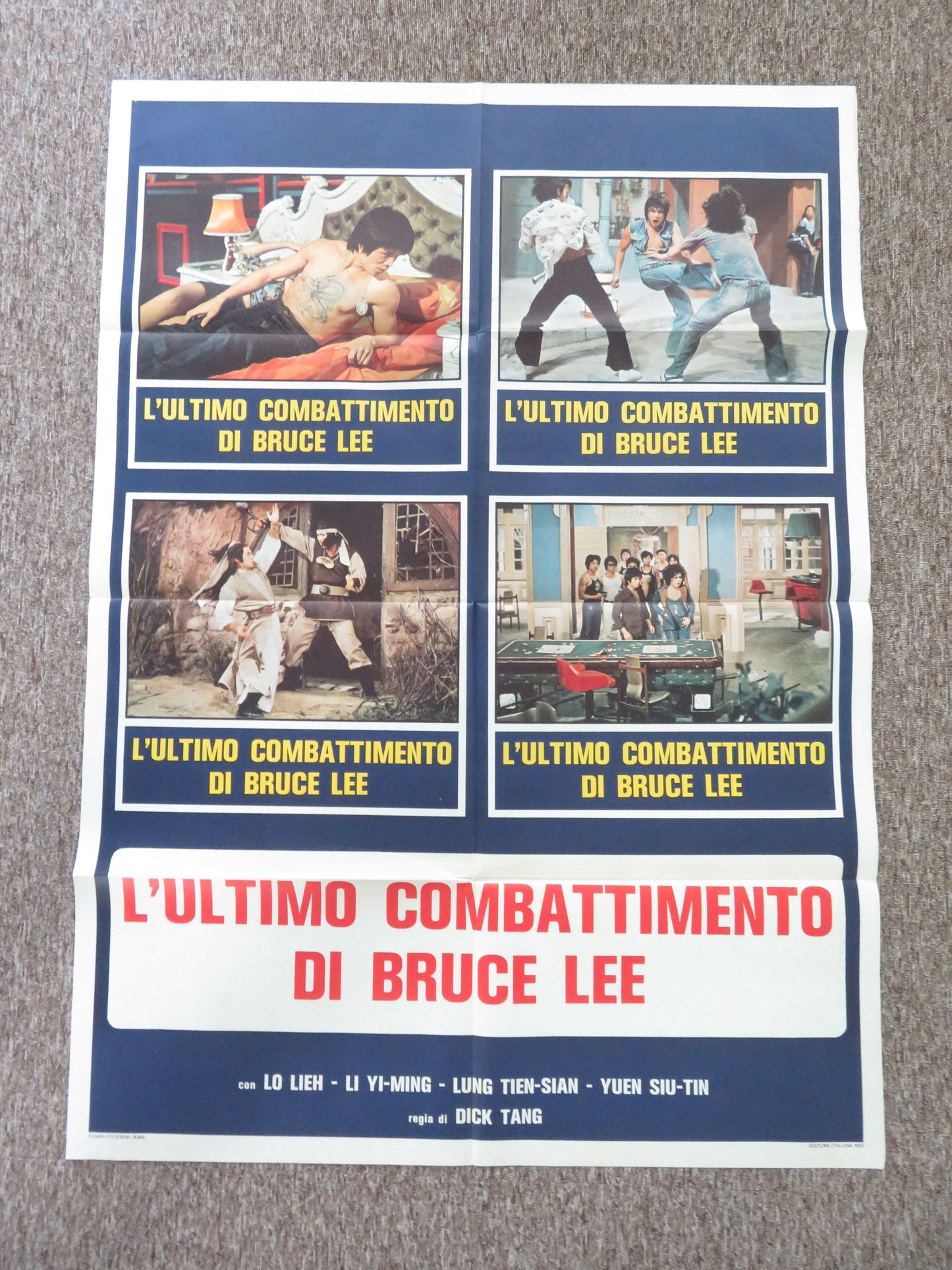 L'ultimo Combattimento Di Bruce Lee Italian 2 Foglio Poster Lo Lieh 1982