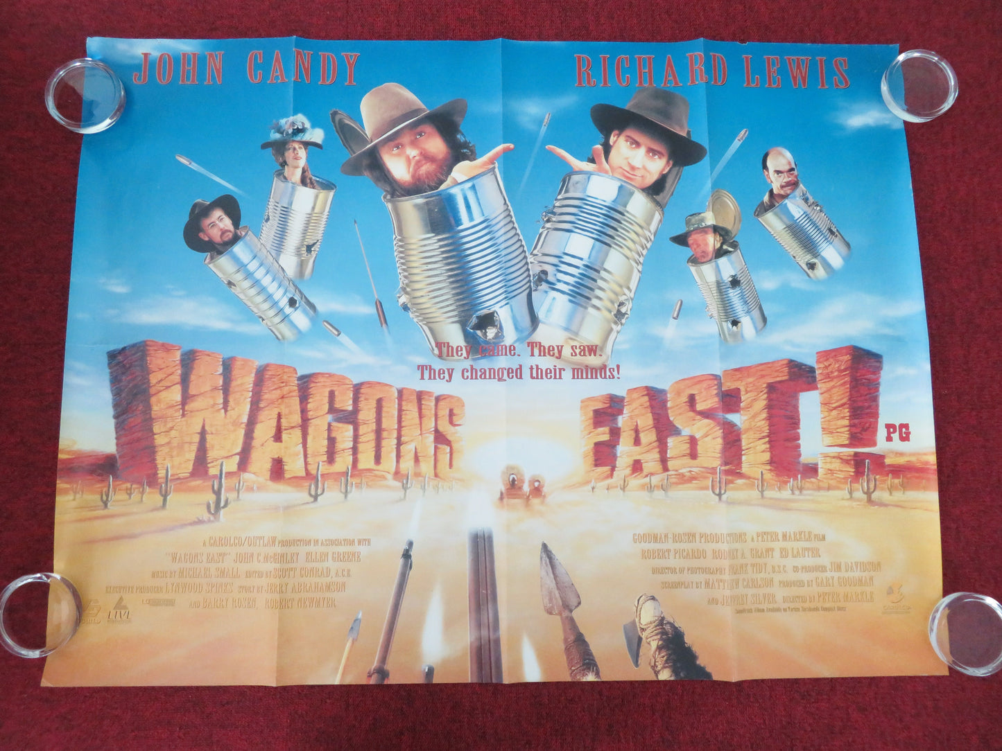 Wagons East UK Quad Rolled Poster John Candy Joe Bays Abraham Benrubi 1994