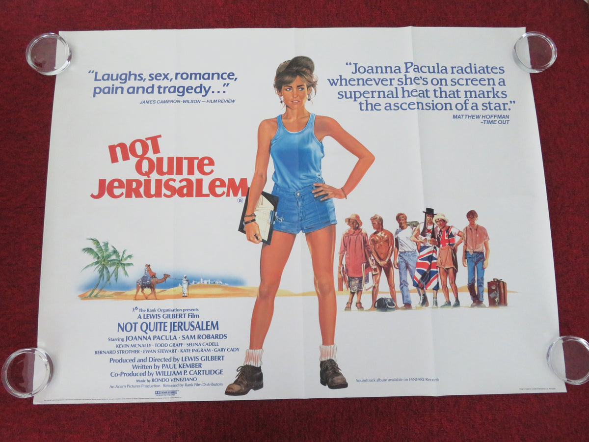 Not Quite Jerusalem UK Quad Rolled Poster Joanna Pacula Sam Robards 1985