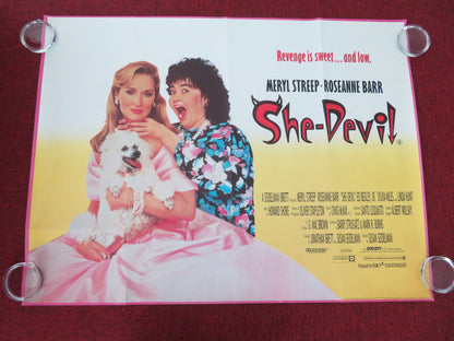 She-Devil UK Quad Rolled Poster Meryl Streep Roseanne Barr Ed Begley Jr. 1989