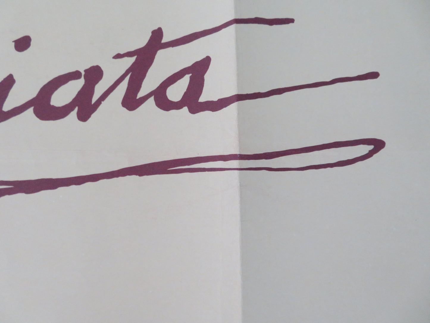 La Traviata UK Quad Rolled Poster Teresa Stratas Plácido Domingo 1982
