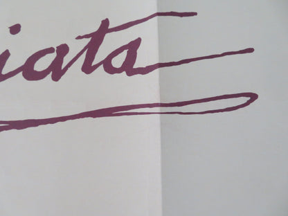 La Traviata UK Quad Rolled Poster Teresa Stratas Plácido Domingo 1982