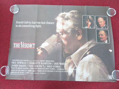 The Verdict UK Quad Rolled Poster Paul Newman Charlotte Rampling 1982