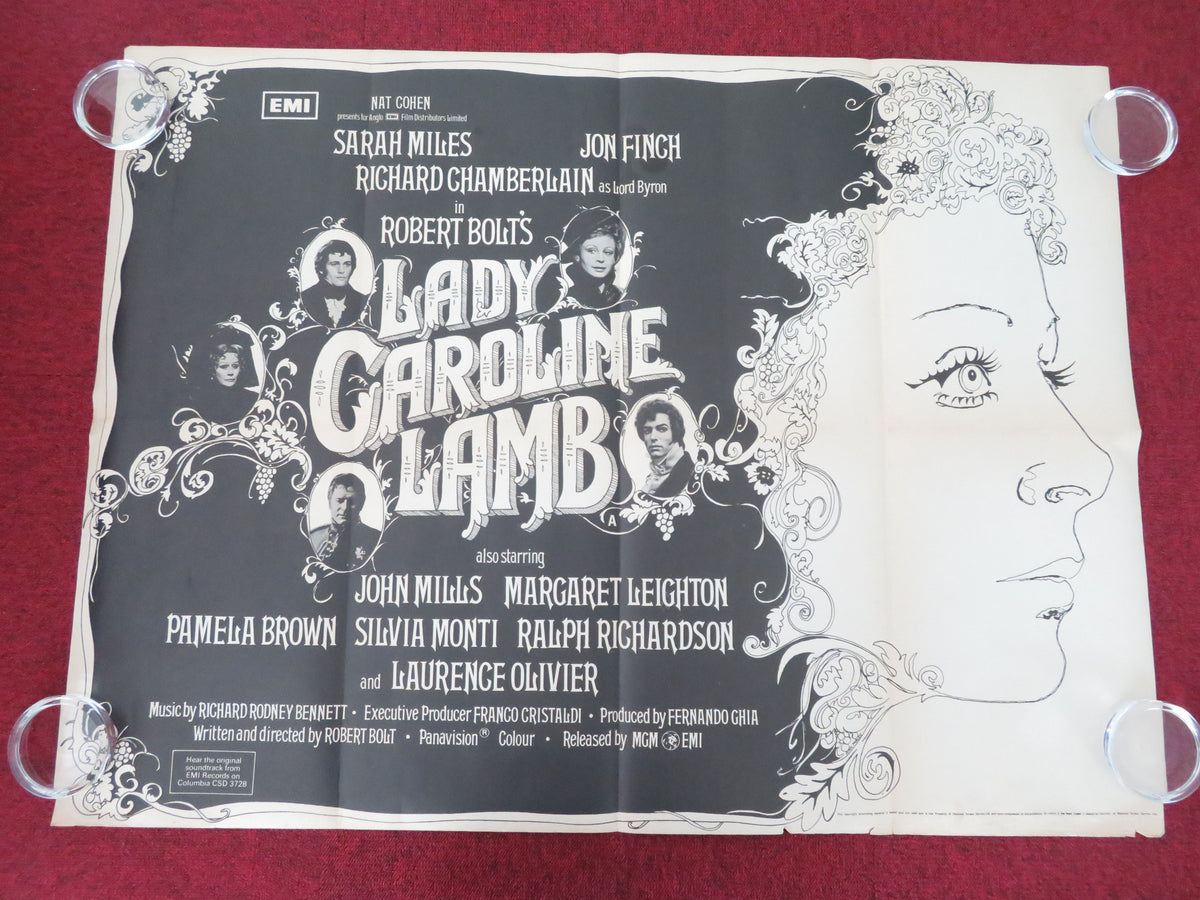 Lady Caroline Lamb UK Quad Rolled Poster Sarah Miles Richard Chamberlain 1972
