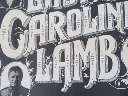 Lady Caroline Lamb UK Quad Rolled Poster Sarah Miles Richard Chamberlain 1972
