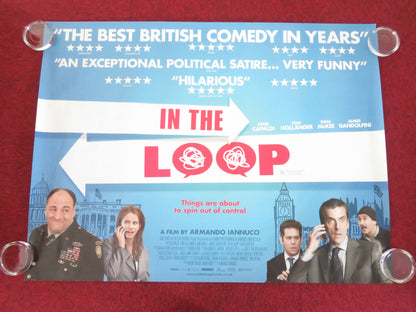 In the Loop UK Quad Rolled Poster Tom Hollander Peter Capaldi J. Gandolfini 2009