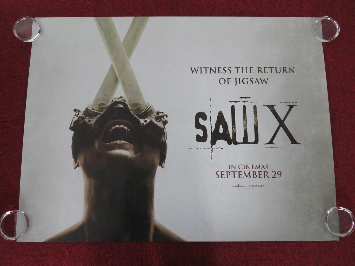 Saw X UK Quad Rolled Poster Tobin Bell Shawnee Smith 2023