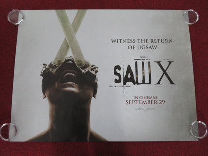 Saw X UK Quad Rolled Poster Tobin Bell Shawnee Smith 2023