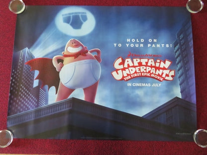 Captain Underpants: The First Epic Movie UK Quad Rolled Poster Kevin Hart 2017