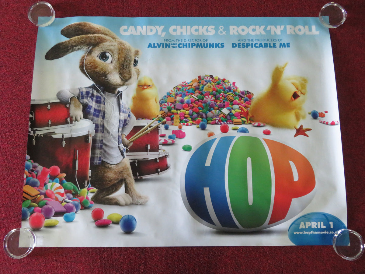 Hop UK Quad Rolled Poster Russell Brand James Marsden Hank Azaria 2011