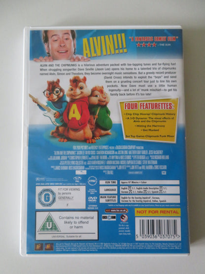 Alvin and the Chipmunks (DVD) Jason Lee Ross Bagdasarian Jr. 2007 Region 2